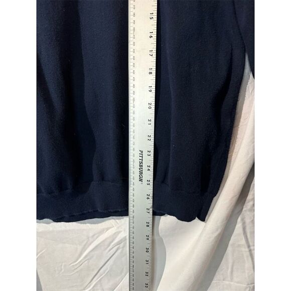 Cutter & Buck  1/4 Zip Pullover Sweater Blue L Knit Supima Cotton Streetwear - Picture 5 of 8